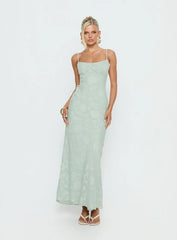 Avienna Maxi Dress Sage Burnout