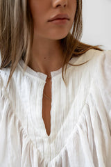 Leia Blouse in Cream FINAL SALE